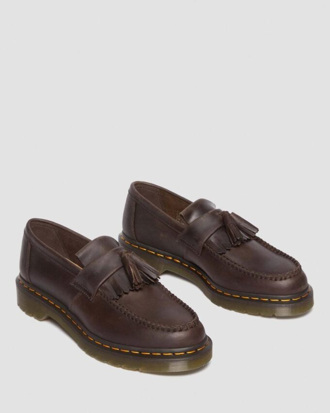 Adrian Crazy Horse Leder-Tassel-Loafer Adrian Crazy Horse Leder-Tassel-Loafer