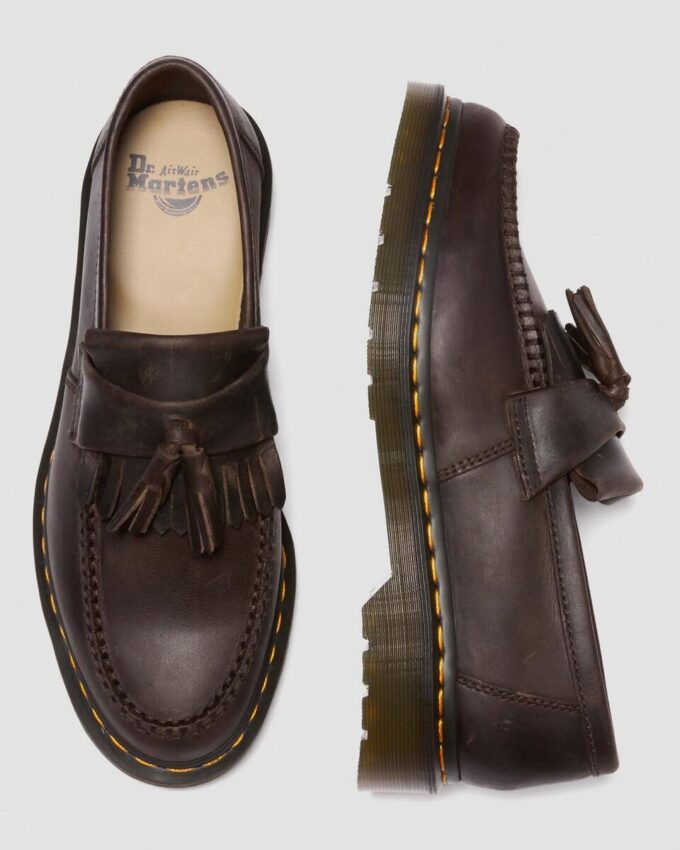 Adrian Crazy Horse Leder-Tassel-Loafer Adrian Crazy Horse Leder-Tassel-Loafer