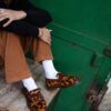 Adrian Made in England Tassel Loafers mit Fell Adrian Made in England Tassel Loafers mit Fell