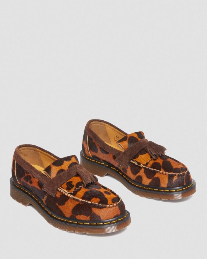Adrian Made in England Tassel Loafers mit Fell Adrian Made in England Tassel Loafers mit Fell