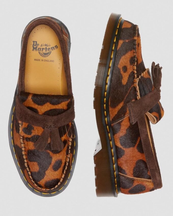 Adrian Made in England Tassel Loafers mit Fell Adrian Made in England Tassel Loafers mit Fell
