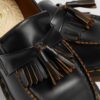 Adrian Vintage Made in England Quilon Leder-Tassel-Loafer Adrian Vintage Made in England Quilon Leder-Tassel-Loafer