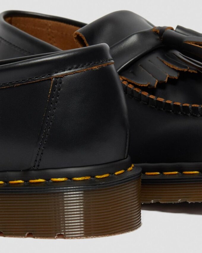 Adrian Vintage Made in England Quilon Leder-Tassel-Loafer Adrian Vintage Made in England Quilon Leder-Tassel-Loafer