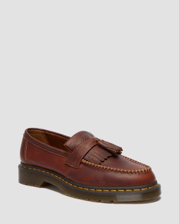 Adrian Yellow Stitch Ambassador Leather Loafer