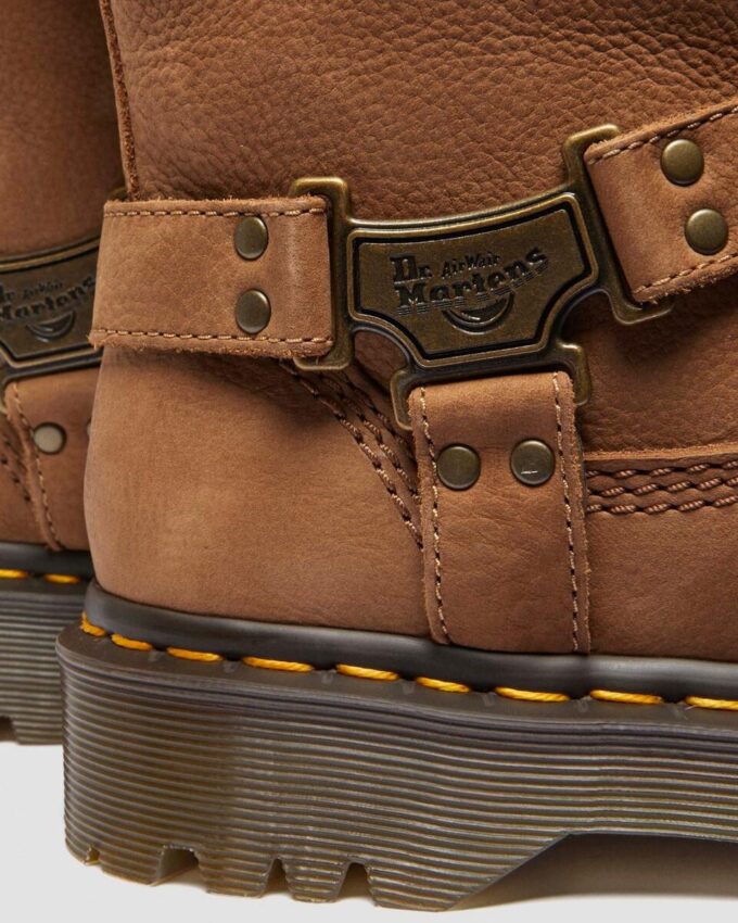 Anistone Hi Bikerstiefel aus getrommeltem Nubukleder Anistone Hi Bikerstiefel aus getrommeltem Nubukleder