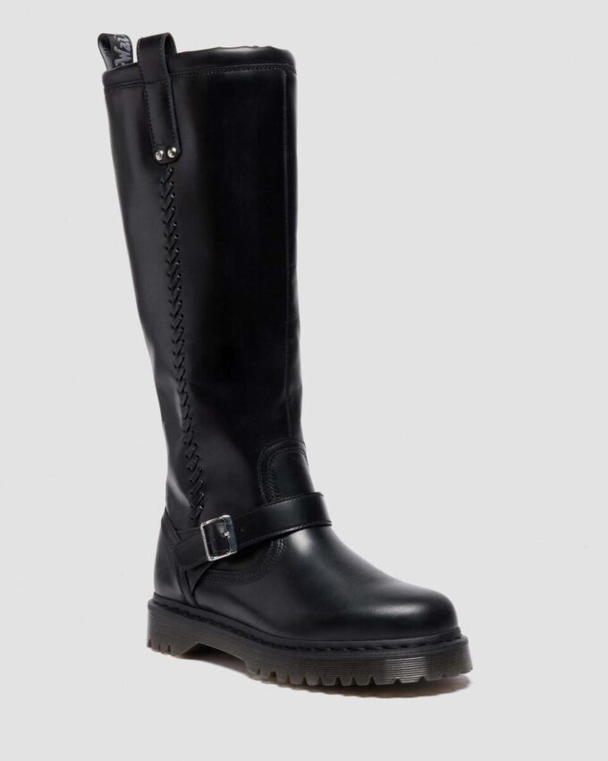 Anistone Knee High Orleans Leder-Bikerstiefel Anistone Knee High Orleans Leder-Bikerstiefel
