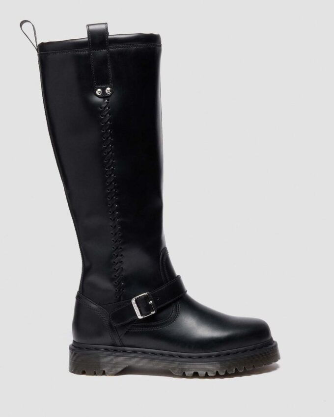 Anistone Knee High Orleans Leder-Bikerstiefel Anistone Knee High Orleans Leder-Bikerstiefel
