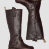 Anistone kniehohe Bikerstiefel aus Crazy Horse-Leder Anistone kniehohe Bikerstiefel aus Crazy Horse-Leder