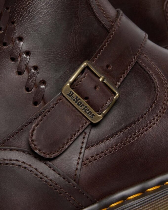 Anistone kniehohe Bikerstiefel aus Crazy Horse-Leder Anistone kniehohe Bikerstiefel aus Crazy Horse-Leder