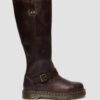 Anistone kniehohe Bikerstiefel aus Crazy Horse-Leder Anistone kniehohe Bikerstiefel aus Crazy Horse-Leder