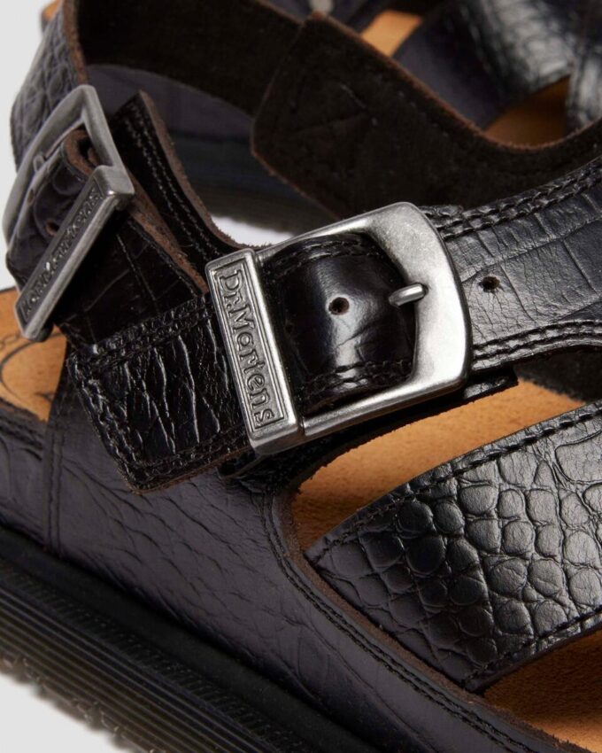 Archive Fisherman Sandalen aus Krokodilleder mit Analin-Leder Archive Fisherman Sandalen aus Krokodilleder mit Analin-Leder