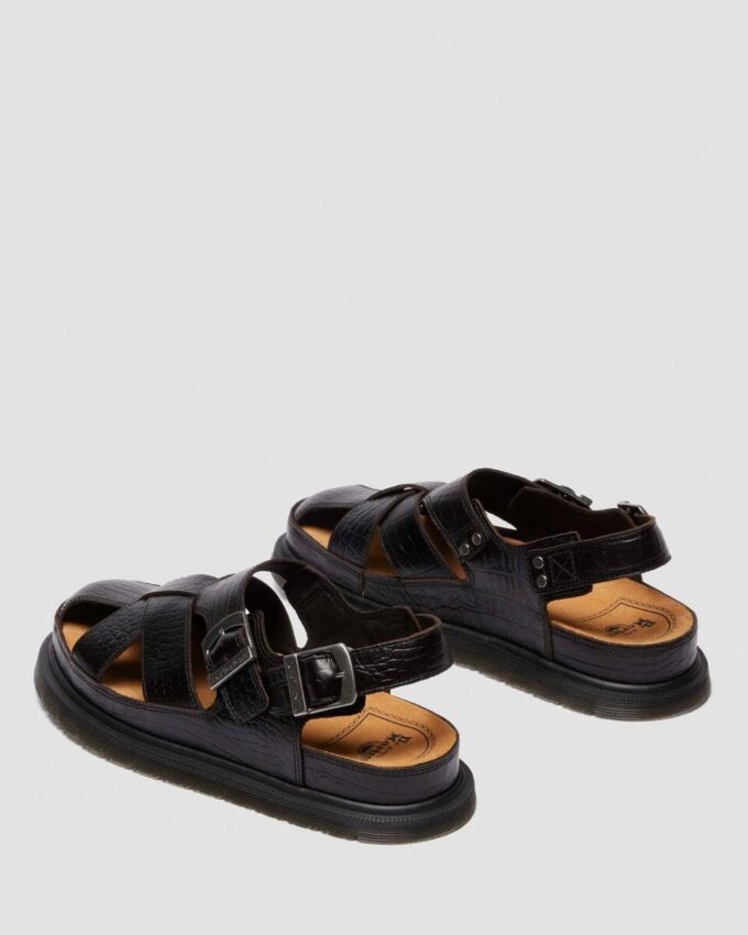 Archive Fisherman Sandalen aus Krokodilleder mit Analin-Leder Archive Fisherman Sandalen aus Krokodilleder mit Analin-Leder