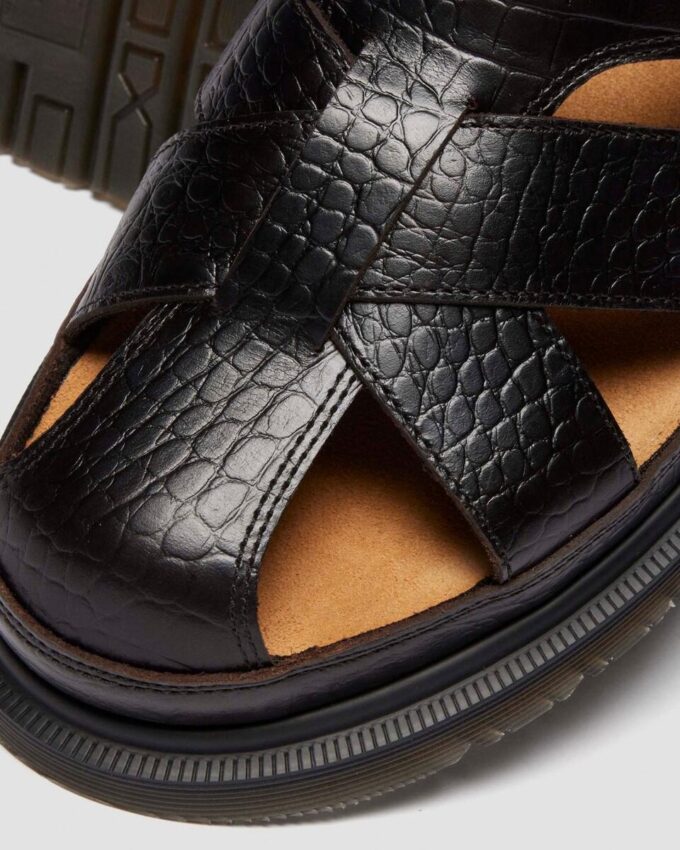 Archive Fisherman Sandalen aus Krokodilleder mit Analin-Leder Archive Fisherman Sandalen aus Krokodilleder mit Analin-Leder