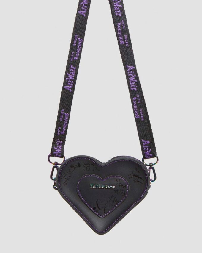 BT21 Mini-Lederhandtasche in Herzform BT21 Mini-Lederhandtasche in Herzform