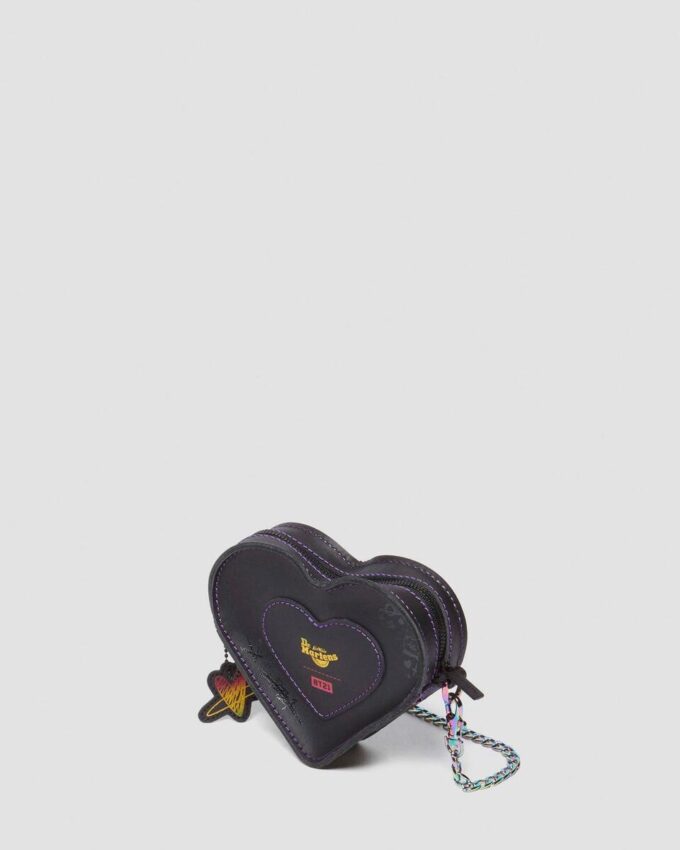 BT21 Mini-Lederhandtasche in Herzform BT21 Mini-Lederhandtasche in Herzform