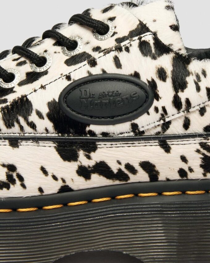BUZZ 5-Eye Dalmatian Hair On Lederschuhe BUZZ 5-Eye Dalmatian Hair On Lederschuhe