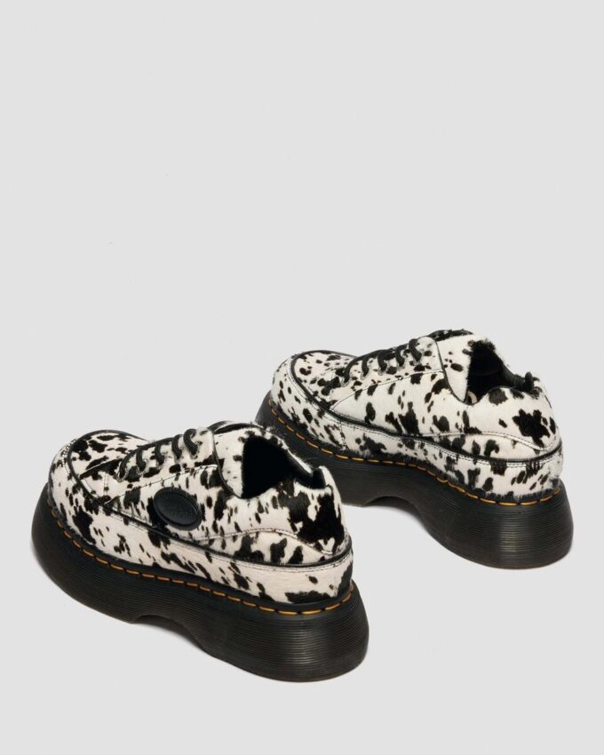 BUZZ 5-Eye Dalmatian Hair On Lederschuhe BUZZ 5-Eye Dalmatian Hair On Lederschuhe