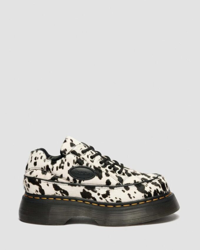 BUZZ 5-Eye Dalmatian Hair On Lederschuhe BUZZ 5-Eye Dalmatian Hair On Lederschuhe