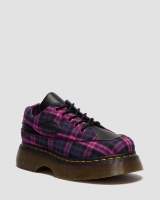 BUZZ 5-EYE Tartan & Leder Schnürschuhe