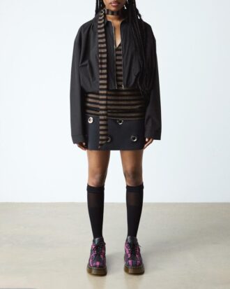 BUZZ 5-EYE Tartan & Leder Schnürschuhe