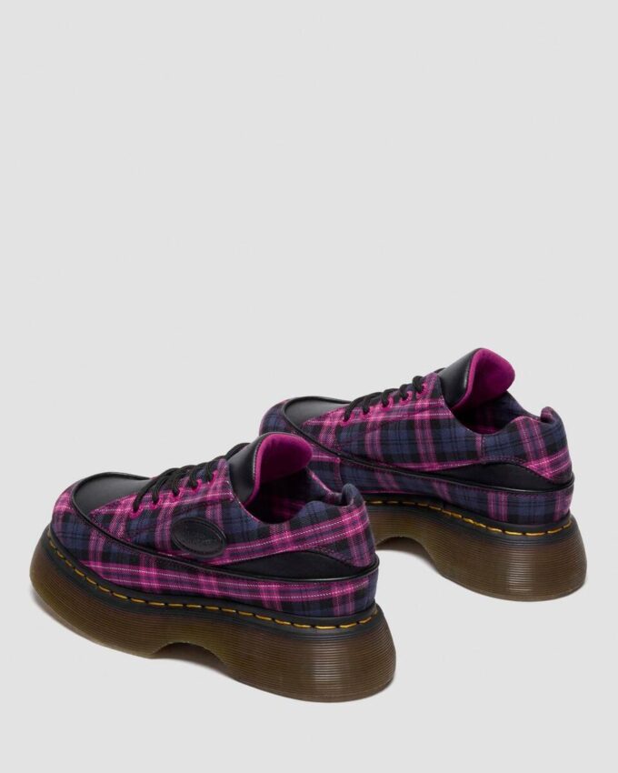BUZZ 5-EYE Tartan & Leder Schnürschuhe