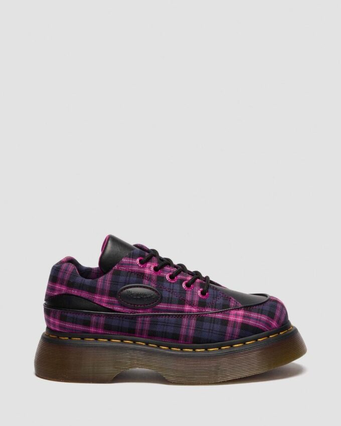 BUZZ 5-EYE Tartan & Leder Schnürschuhe