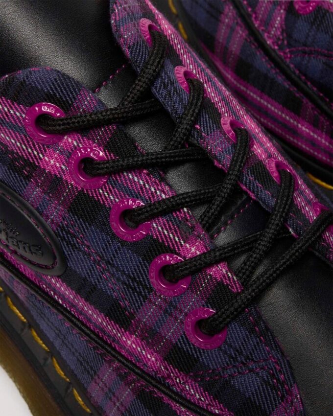 BUZZ 5-EYE Tartan & Leder Schnürschuhe