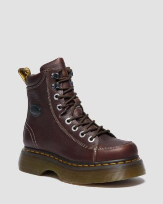 BUZZ 8-EYE Grizzly Leder-Schnürstiefel