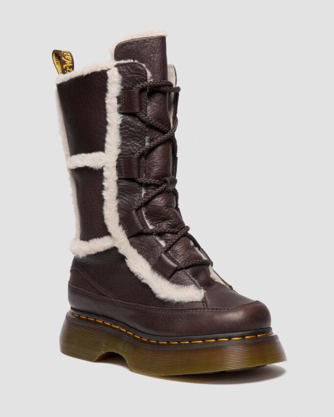 Buzz Schnürstiefel aus Grizzly-Leder mit Kunstfellfutter Buzz Schnürstiefel aus Grizzly-Leder mit Kunstfellfutter