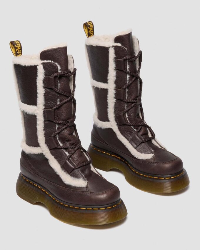 Buzz Schnürstiefel aus Grizzly-Leder mit Kunstfellfutter Buzz Schnürstiefel aus Grizzly-Leder mit Kunstfellfutter