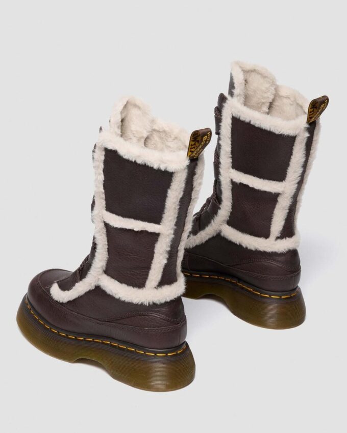 Buzz Schnürstiefel aus Grizzly-Leder mit Kunstfellfutter Buzz Schnürstiefel aus Grizzly-Leder mit Kunstfellfutter