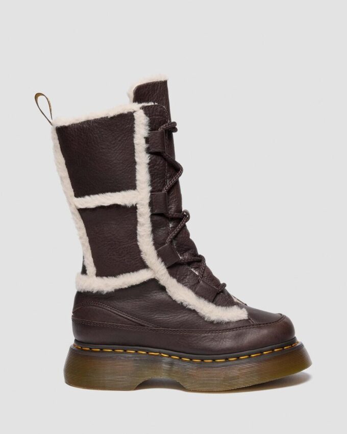 Buzz Schnürstiefel aus Grizzly-Leder mit Kunstfellfutter Buzz Schnürstiefel aus Grizzly-Leder mit Kunstfellfutter