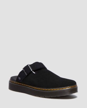 CARLSON Wildleder-Slingback-Pantoletten