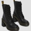 Chesney Lederstiefel mit ausgestellten Absätzen und Schnürung Chesney Lederstiefel mit ausgestellten Absätzen und Schnürung