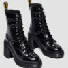 CHESNEY Stiefel mit Nieten und Flare-Absatz aus Buttero-Leder CHESNEY Stiefel mit Nieten und Flare-Absatz aus Buttero-Leder