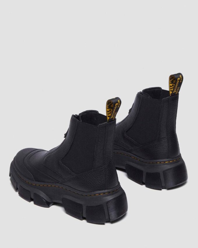 DMXL Zip Leder-Chelsea-Stiefel