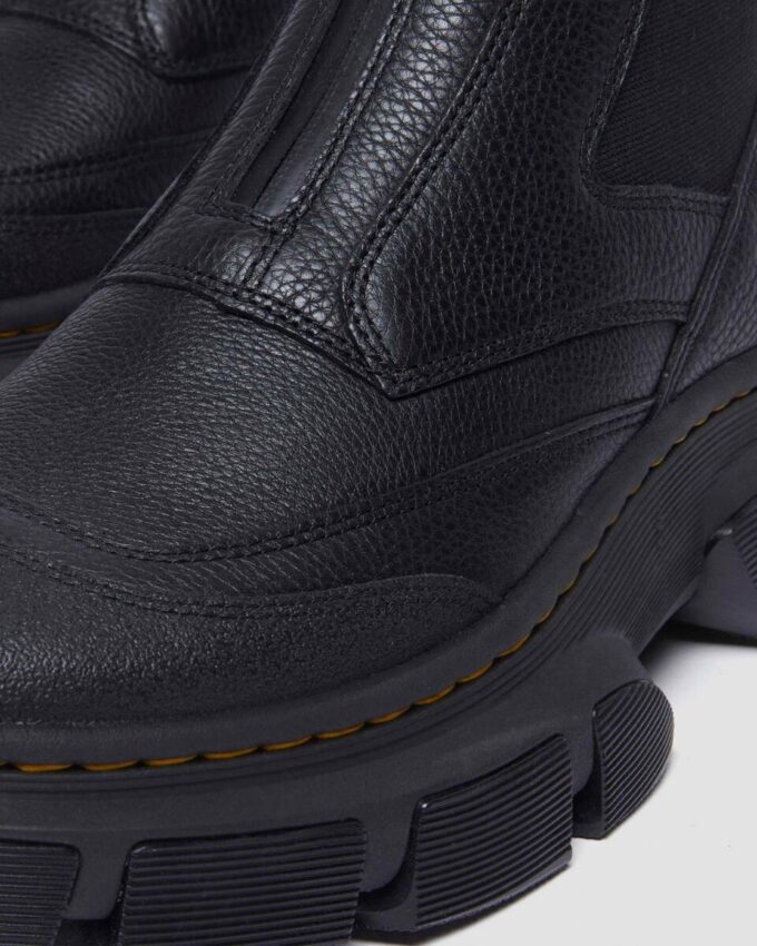 DMXL Zip Leder-Chelsea-Stiefel