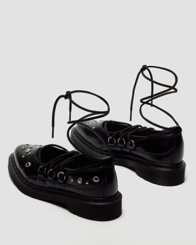 ELPHIE II Ballerinas aus genarbtem Leder mit Nieten ELPHIE II Ballerinas aus genarbtem Leder mit Nieten