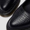 ELPHIE MJ Schuhe aus Leder mit Krokodilprägung