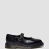 ELPHIE MJ Schuhe aus Leder mit Krokodilprägung