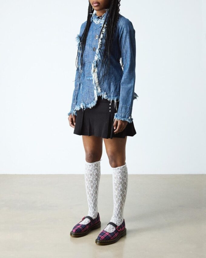 ELPHIE MJ Tartan Mary Jane Schuhe