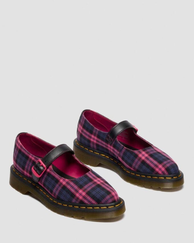 ELPHIE MJ Tartan Mary Jane Schuhe