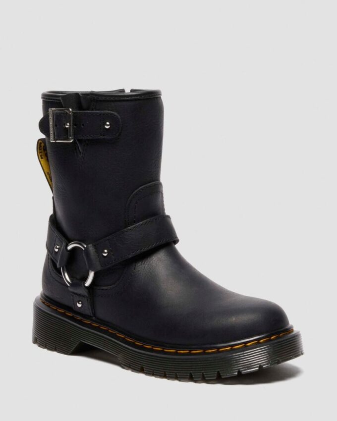 Genaya Junior Kinder-Leder-Bikerstiefel Genaya Junior Kinder-Leder-Bikerstiefel