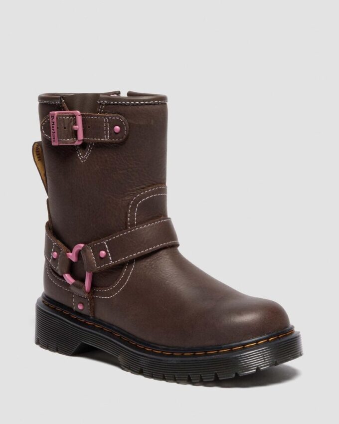Genaya Junior Kinder-Leder-Bikerstiefel Genaya Junior Kinder-Leder-Bikerstiefel