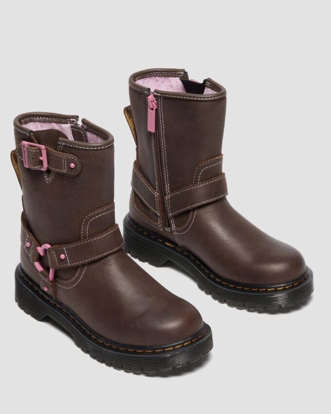 Genaya Junior Kinder-Leder-Bikerstiefel Genaya Junior Kinder-Leder-Bikerstiefel