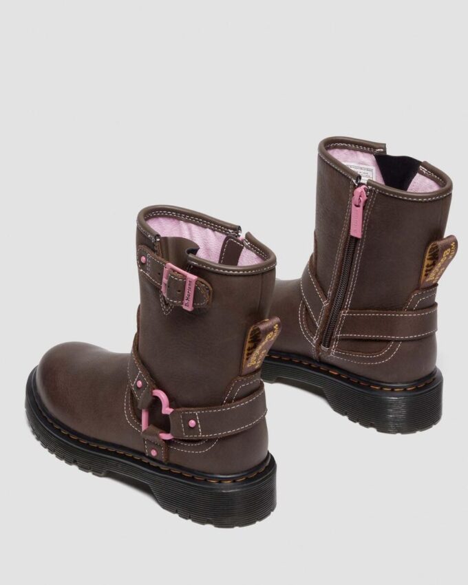 Genaya Junior Kinder-Leder-Bikerstiefel Genaya Junior Kinder-Leder-Bikerstiefel