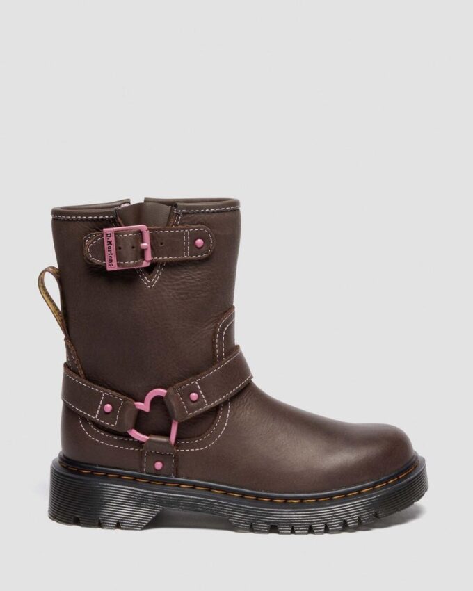 Genaya Junior Kinder-Leder-Bikerstiefel Genaya Junior Kinder-Leder-Bikerstiefel