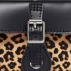 Handtasche mit Henkel Leopard Print Hair On