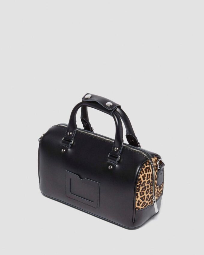 Handtasche mit Henkel Leopard Print Hair On