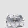 HEART BACKPACK Rucksack aus gemilltem Metallic-Leder HEART BACKPACK Rucksack aus gemilltem Metallic-Leder